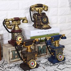 American resin decorative phone model, retro camera home store display ornament, money bank