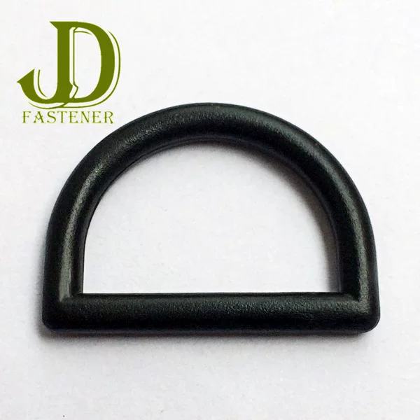 Supply semicircle D-shaped buckle Black D-ring luggage accessories plastic backpack adjustable buckle ribbon 25mm