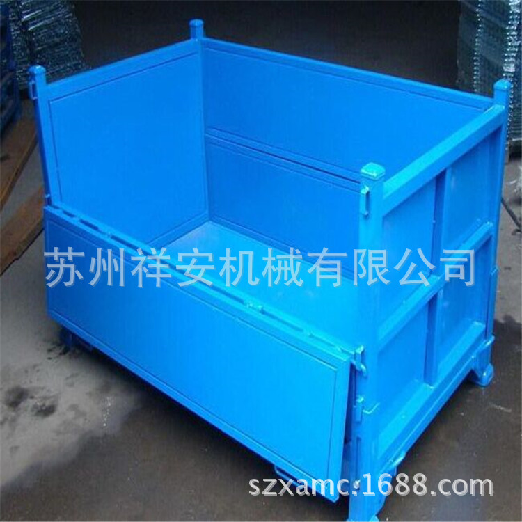 专业制造销售铁制料箱  批发铁制周转箱  可折叠可堆叠料箱