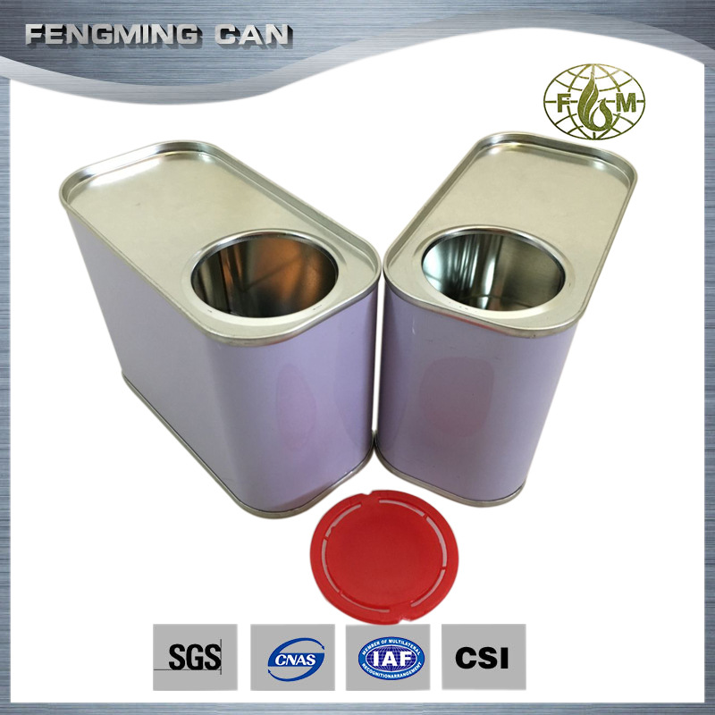 金属罐厂家批发 500ml胶水罐 塑料盖润滑油固化剂马口铁罐