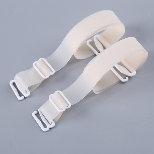 Manufacturer direct supply candy-colored silicone shoulder straps, 1.5 cm wide, non-stick skin bag buckles, underwear shoulder straps wholesale