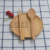 Rubber wood plate tea disk Circle wooden plate multi -specification hotel pallet