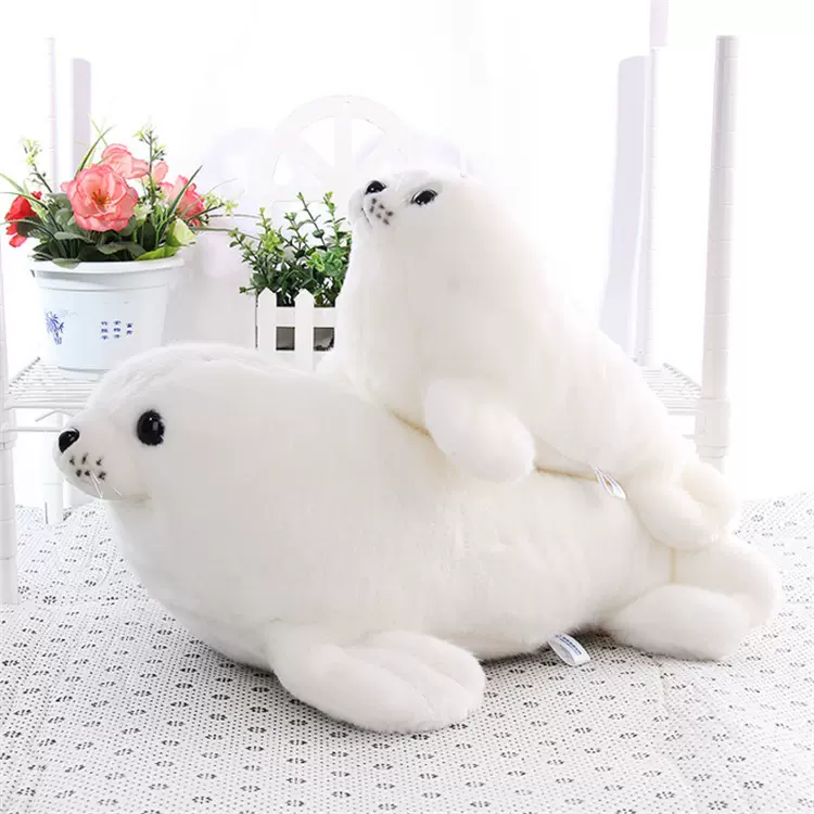 创意可爱海豹 公仔毛绒玩具企业吉祥物定制 可来图来样定做