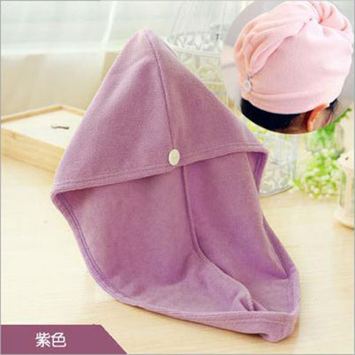 Home Microfiber Shower Dry Hair Hat Korean Style Solid Color Dry Hair Hat Absorbent Dry Hair Towel Shower Cap