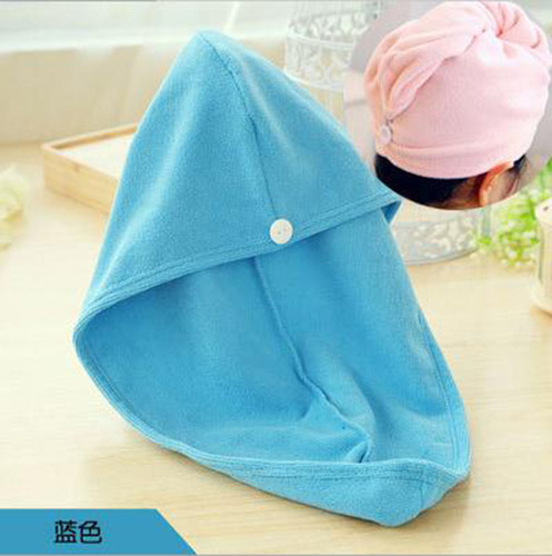 Home Microfiber Shower Dry Hair Hat Korean Style Solid Color Dry Hair Hat Absorbent Dry Hair Towel Shower Cap