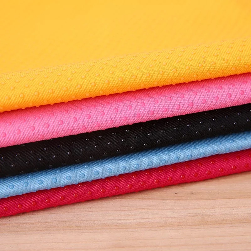 斜纹华达呢防滑布 鞋底沙发垫 滴塑布坐垫宠物垫工艺品面料