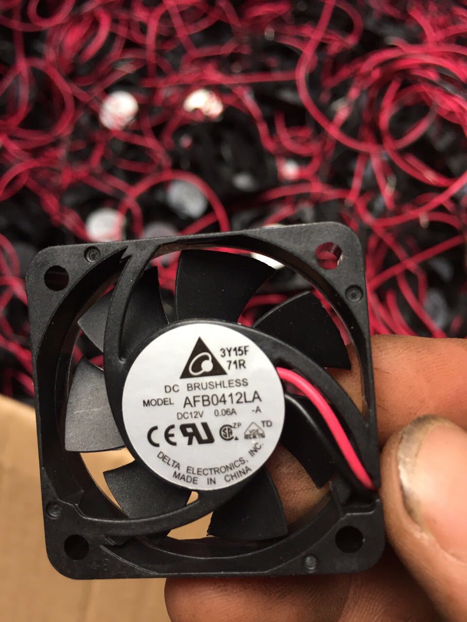 原装台达4010 4CM风扇超静音12V 0.06A ASB0412LA 散热小风扇 2线