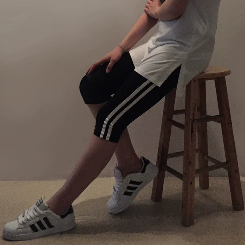 Женская одежда больших размеров для полных девочек, летние укороченные брюки для полных мм200 кг, летние повседневные спортивные штаны для похудения