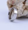 Fashionable glossy ring stainless steel engraved, simple and elegant design, 6mm