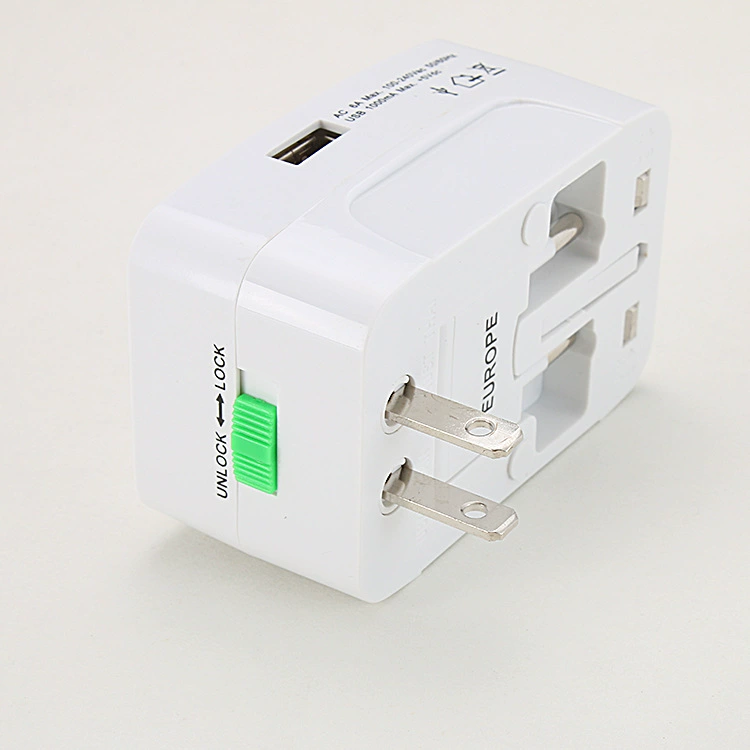 Граница-допоставки двойной USB глобальный переходник для путешествий, переходник розетка, преобразователь для путешествий