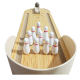 Factory wholesale children's educational wooden toys mini bowling infant parent-child interactive desktop ball game