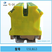 USLKG3接地端子/地線端子/端子排可接2.5平方線UK3NJD接地型