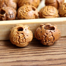 桃核雕刻 福锁 桃胡文玩 野生桃核雕刻工艺品 配件配饰核雕