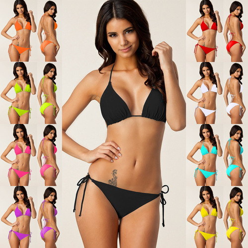 9-color classic quality bikini swimsuit, European and American style plus-size swimwear
