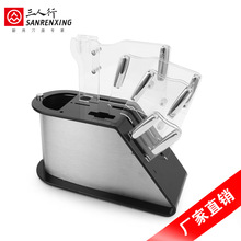 新款热卖 厨用亚克力刀座十件套 厨具收纳刀座架  厂家直销