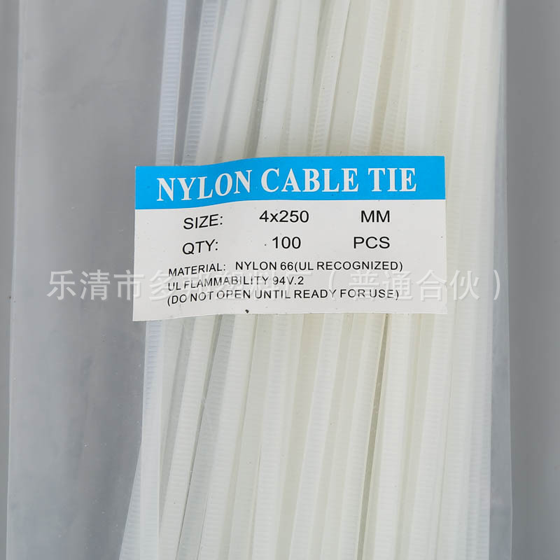 厂家批发自锁式扎带尼龙扎带不锈钢扎带全新尼龙料生产