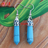 Natural water, crystal, earrings, turquoise accessory, European style