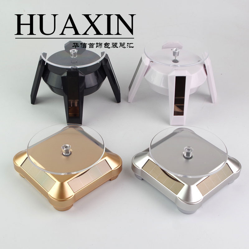 Solar Display Stand, Rotatable Plate, Jade Jewelry, Eye Holder, Bracelet Display Prop Stand