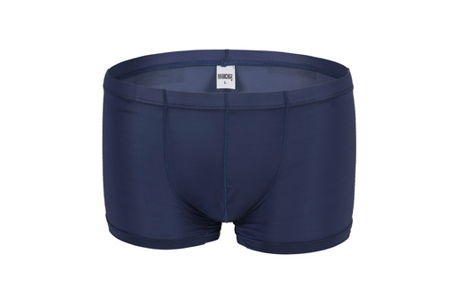 Men's underwear boxer briefs transparent sexy trendy men's underwear ice silk seamless underwear red underwear for men