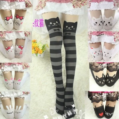 Ковбойские high boots с круглым носком, knee socks для студентов, колготки, Sailor Moon