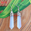 Natural water, crystal, earrings, turquoise accessory, European style