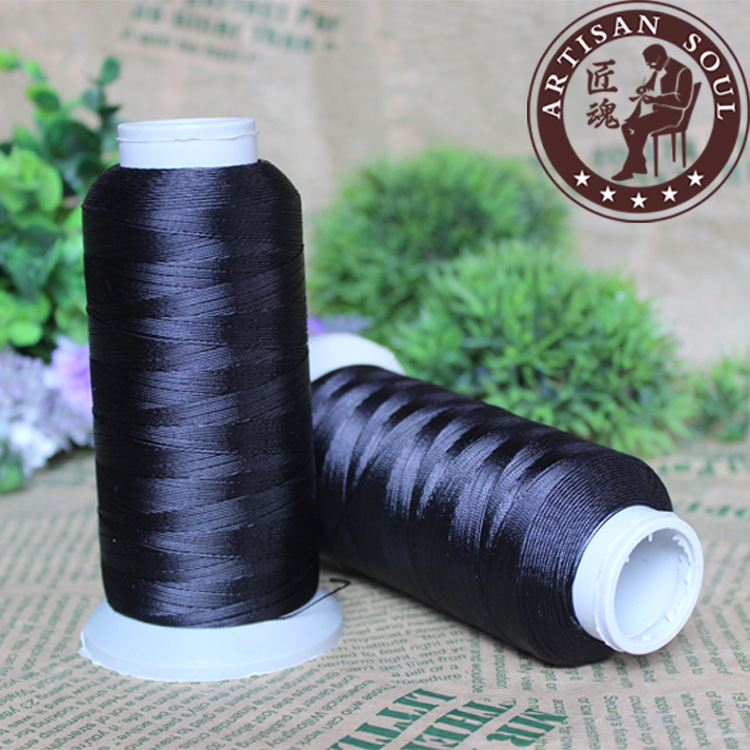 厂家批发彩色涤纶饰品配件编织线 服饰DIY手工涤轮6股珠光缝纫线