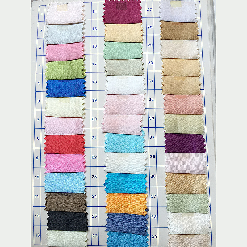 细纹亮光色丁布 工艺品包装面料 细纹色丁服装针织面料 大量现货