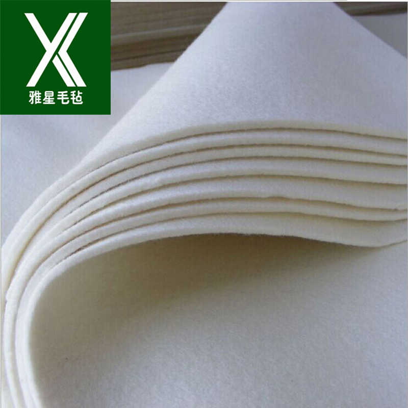 厂家批发工业羊毛毡 白色防尘高密度抛光打磨密封吸油工业羊毛毡