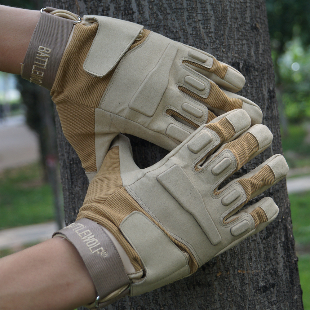 Microfiber outdoors tactics motion glove Riding non-slip man Mountaineering Four seasons glove Manufactor supply