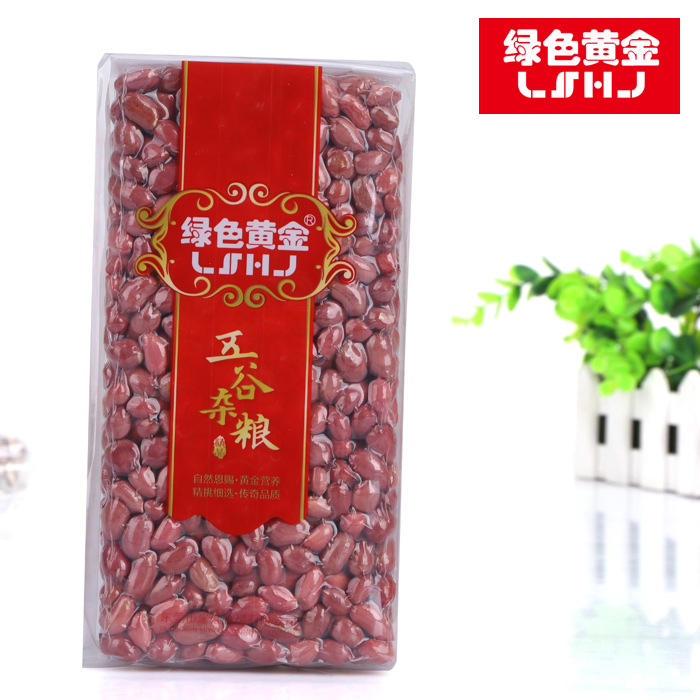 绿色黄金红衣花生仁生花生米五谷杂粮真空包装代加工OEM一件代发
