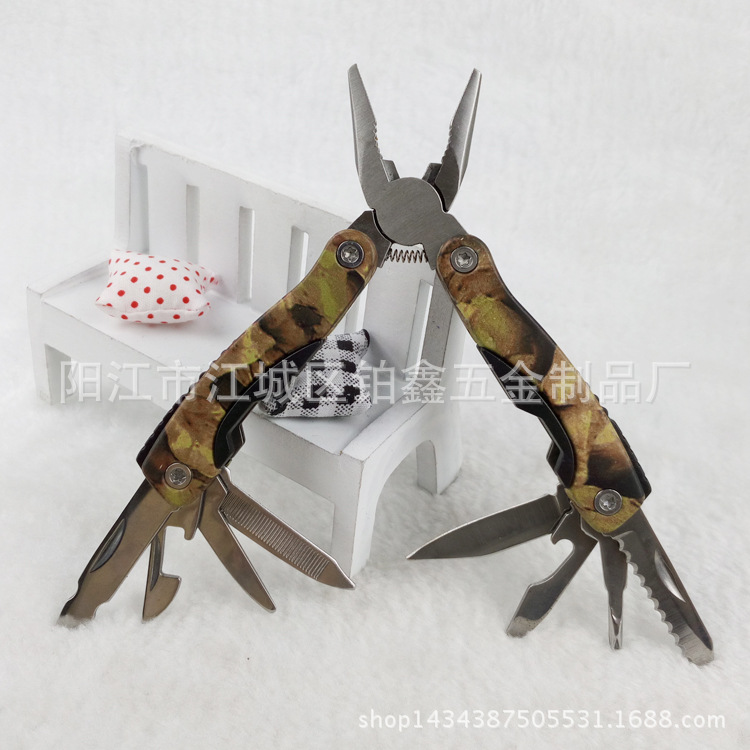 厂家生产多功能钳子 迷你工具钳 便携式不锈钢折叠钳可折叠