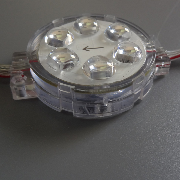 Fuente de luz puntual a todo color de 5CM Control externo DMX512 píxeles Marquesina RGB iluminación exterior contorno de edificio decoración de borde