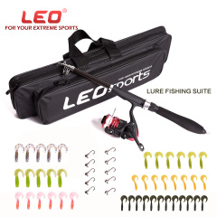 27571 LEO/LEO [Little Dragon Lure Set] Spinning wheel soft bait fishing gear complete set wholesale cross-border