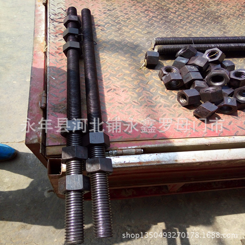 梯型扣丝杠 高强镀丝杠  方牙丝杆 12*3-60*8梯形牙丝杠