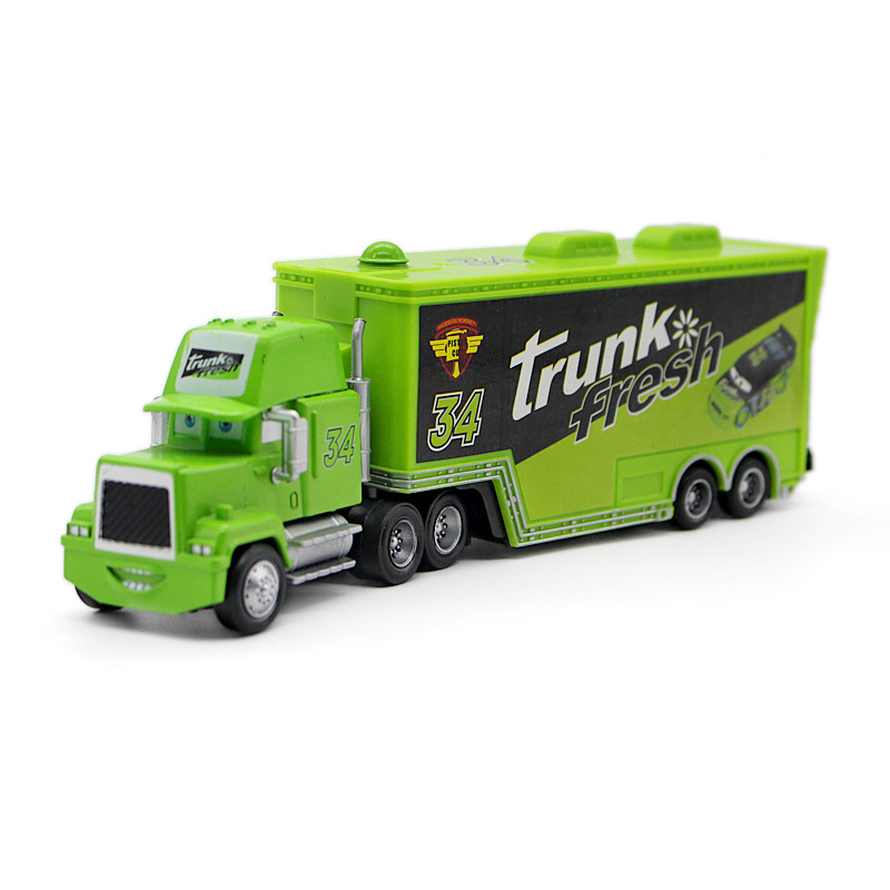 57 modelos de coches de juguete para niños, camiones de contenedor de tío McQueen, modelos de coches de carreras, lotes mixtos transfronterizos.