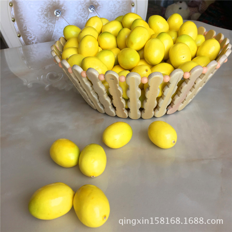 35 Foam Mini Fruits and Vegetables, Small Fake Lemon Model, Window Display Decor, Props