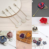 Factory direct selling hot -selling with plug stainless steel brooch clothing unprecedented needle DIY pallet long needle accessories