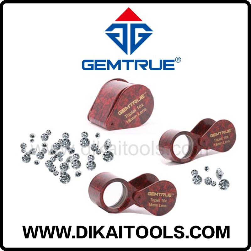 手持放大镜10X*18MM放大镜 宝石放大镜钻石放大镜珠宝放大镜