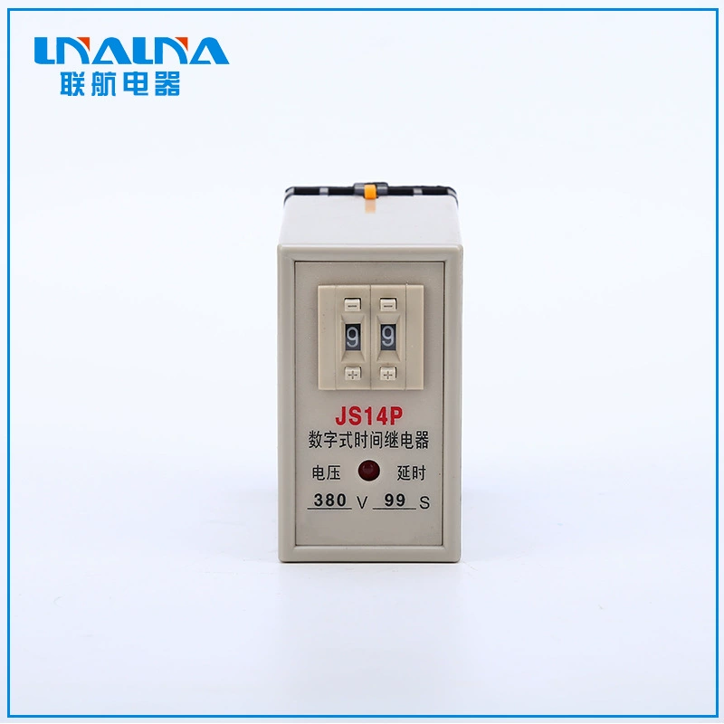 Цифровое реле времени JS14P с задержкой включения, AC220V/DC24V/AC380V, цифровой дисплей