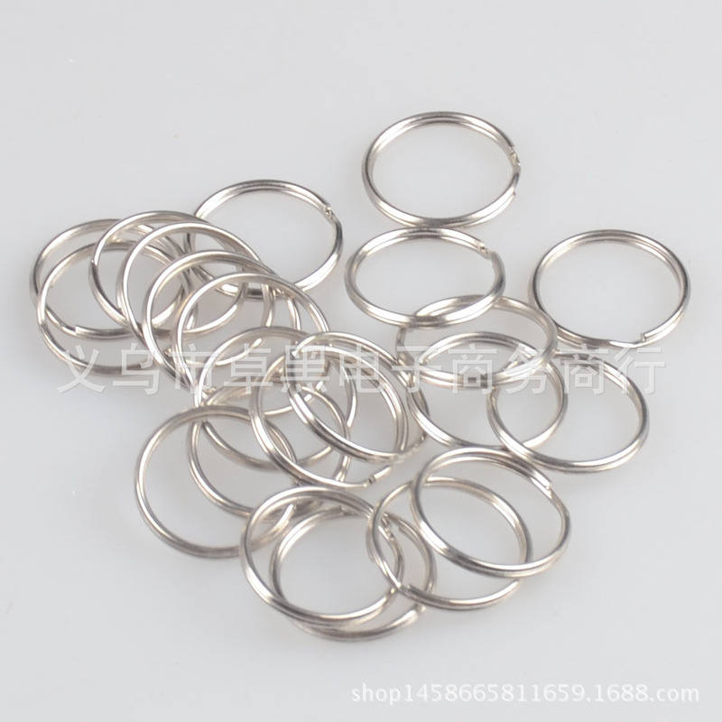 Professional production and wholesale metal key ring iron nickel plated key ring iron ring wire ring stainless steel ring double ring flat ring