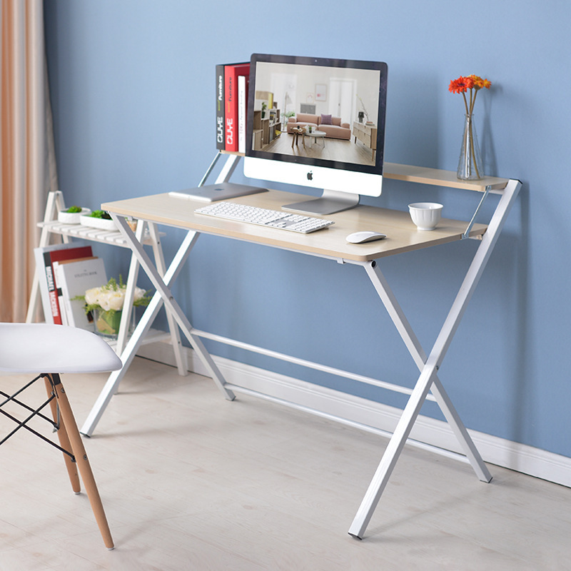 1 [Manufacturer] Folding Table Home Portable Desktop Computer Table Movable Laptop Table