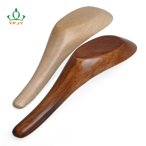 yfjy Japanese style wooden porcelain spoon Nanmu handmade wooden spoon household spoon model direct sales