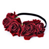 Foreign trade velvet roses hair with silk roses rose head with seaside holiday head jewelry children's shooting