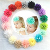Shiffon children's headband, accessory, Korean style, 18 colors, 10cm