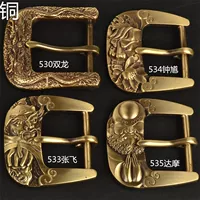 Мужской ремень из чистой латуни Ssangyong Zhong Kui Zhang Fei Dharma с пряжкой, новая пряжка Klip Pin, Повседневная широкая пряжка для ремня, голова