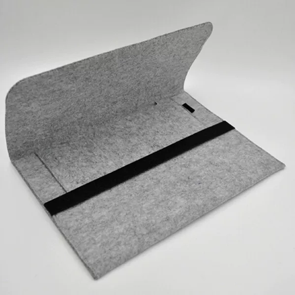 Zipperless Flip-Top Felt Fabric Suitable for Apple, Huawei, Lenovo 14.8inch Laptop Sleeve