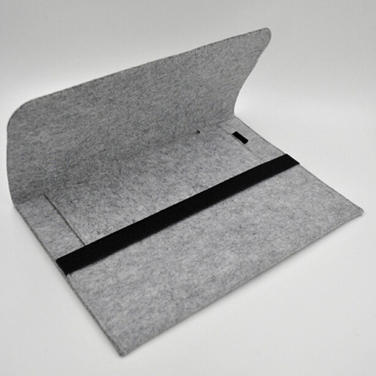 Zipperless Flip-Top Felt Fabric Suitable for Apple, Huawei, Lenovo 14.8inch Laptop Sleeve