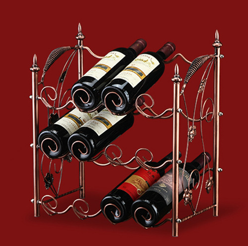 Nordic red wine glass holder café bar wine rack decorative creative European retro hanging wine cabinet