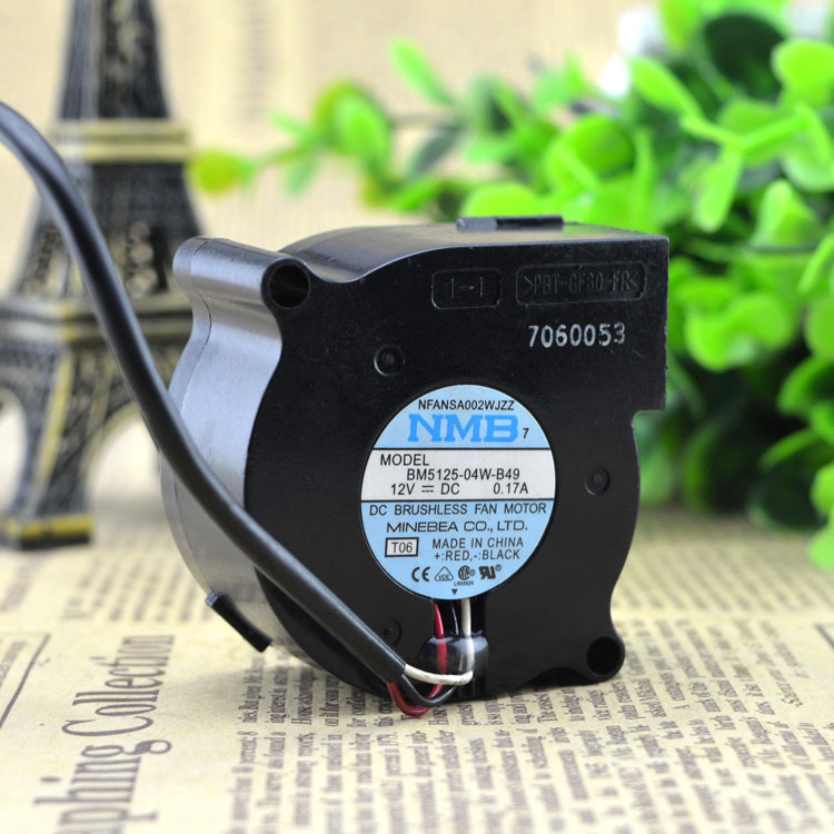 NMB BM5125-04W-B49 12V 5CM 5025 静音鼓风机离心投影仪多用风扇
