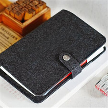 毛毡随身活页手账记事本 旅行本 A5A6笔记本手帐本内页套装